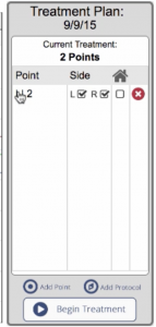 treatment plan screen