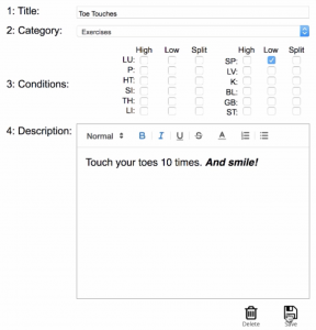 Custom Description
