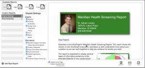 Custom report with cover page
