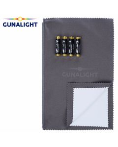 Gunalight Accessories Pack - Specialty Cleaning Cloth and 4 AAA Batteries