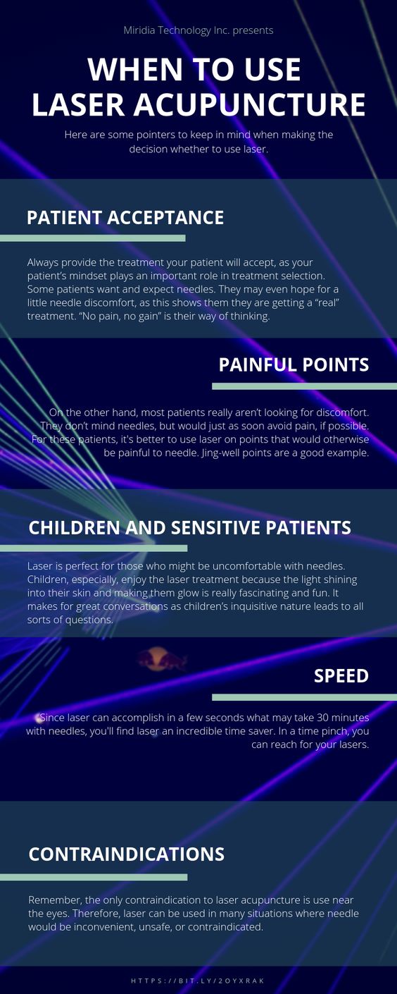 when to use laser acupuncture